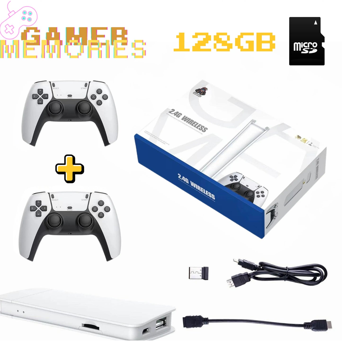 NostalGame™ Console (2 Controles Gratis Incluidos) NostalGame